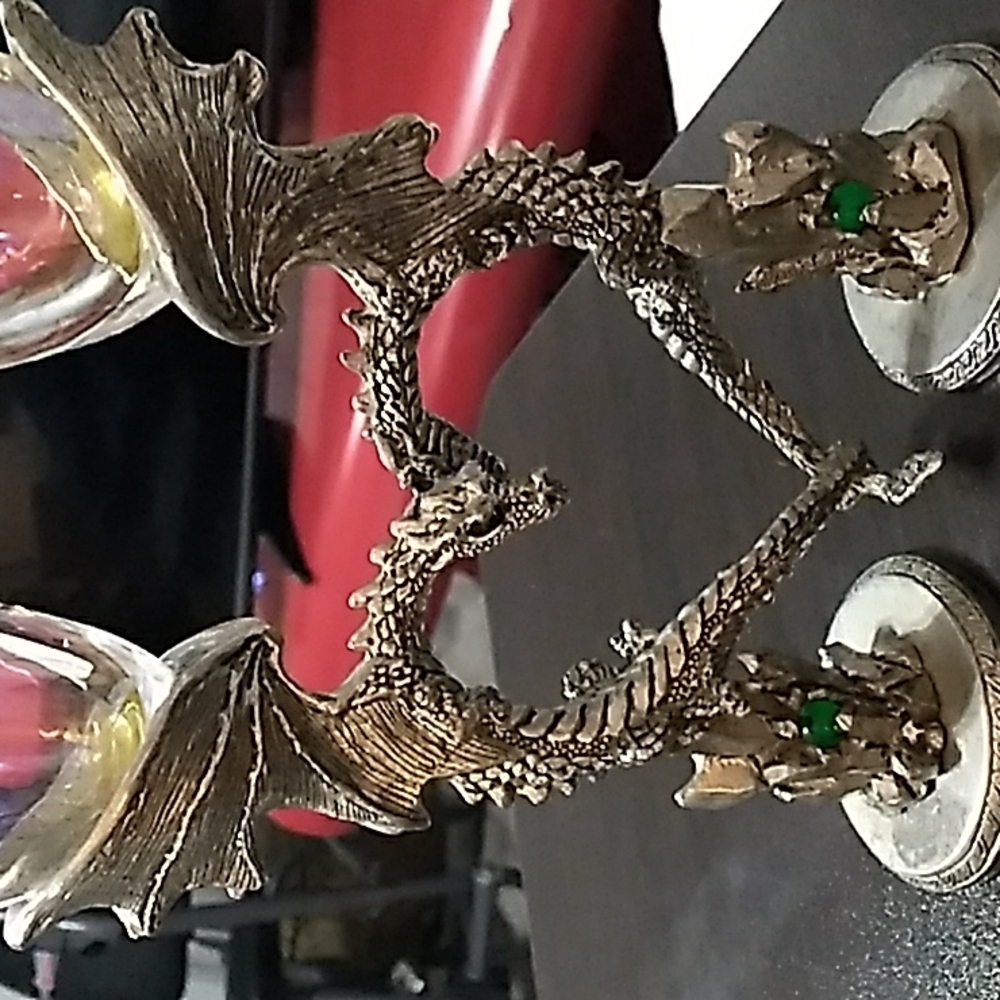 Pewter Dragon flutes - Picture 2 of 6
